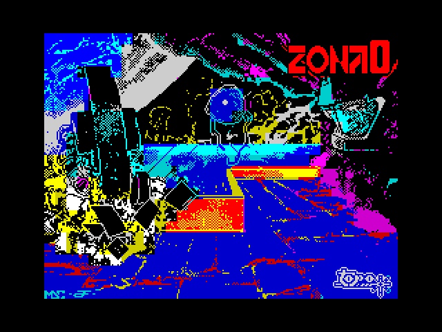 Zona 0 title screen for ZX Spectrum